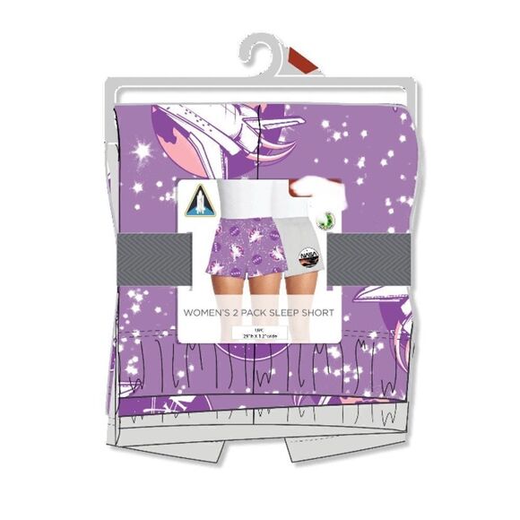 NASA Women’s Sleep Lounge Pajama Comfy Shorts, 2-Pack Size S - Picture 6 of 6